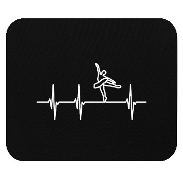 Discover Ballet Dancer Pulse Line Mouse Pads