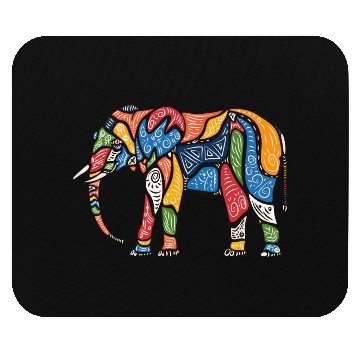 Discover Tribal March Elephant Mouse Pads