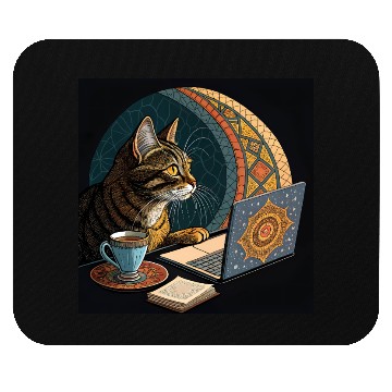 Discover I are programmer - cool hacker cat- islamic mood Mouse Pads