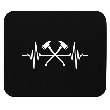 Discover Firefighter Axe Heartline Mouse Pads