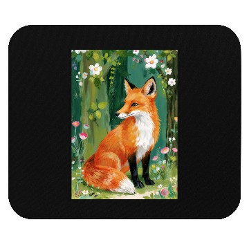 Discover Red Fox Mouse Pads