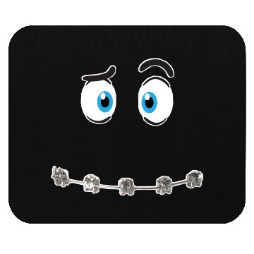 Discover Expressive Cartoon Eyes with Smile Mouse Pads