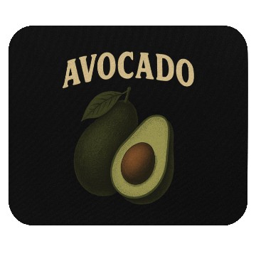 Discover Avocado Botanical Illustration Mouse Pads