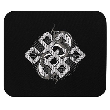 Discover Silver Snake Knot – Mystical & Elegant Mouse Pads