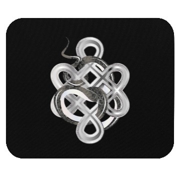 Discover Silver Snake Knot – Mystical & Elegant Mouse Pads