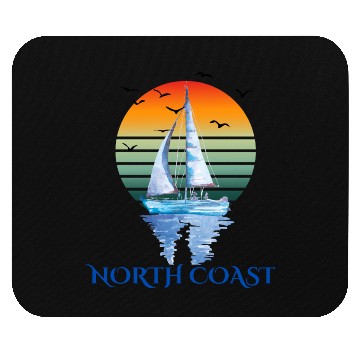 Discover Sunset Sailing - North Coast Vibes Mouse Pads