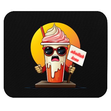 Discover Graffiti Style Ice Cream Mascot Mouse Pads