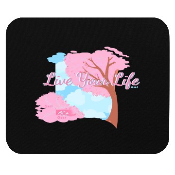 Discover Pink Cherry Blossom Inspirational Design Mouse Pads