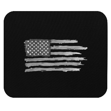 Discover Vintage Distressed American Flag Design Mouse Pads