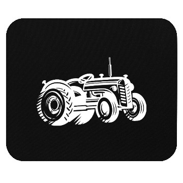 Discover Tractor Silhouette Farmer Agriculture Mouse Pads