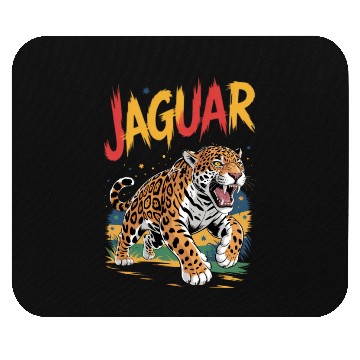 Discover Vivid Jaguar Bold Print Mouse Pads