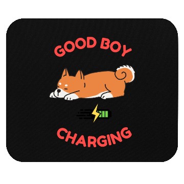 Discover Good Boy Charging – Lazy Shiba Inu Mouse Pads