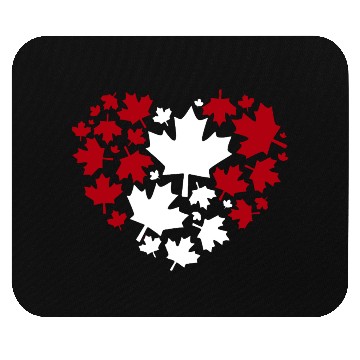 Discover Heart-Shaped Maple Leaf Pattern Mouse Pads