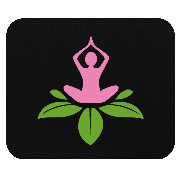 Discover Serene Yoga Lotus Design Mouse Pads