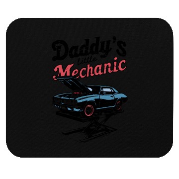 Discover Retro Mechanic Car Illustration Mouse Pads