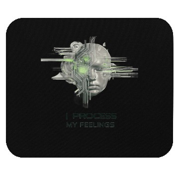 Discover Futuristic Human-AI Fusion Design Mouse Pads