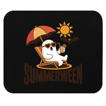 Discover Summerween Beach Ghost Mouse Pads