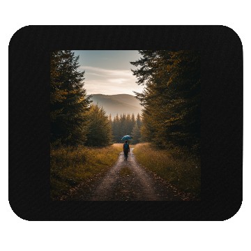 Discover Serene Autumn Path Mouse Pads