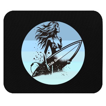 Discover Surfing Queen Motivational Design Mouse Pads