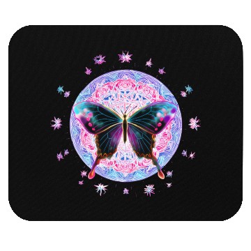 Discover Mystical Butterfly Mandala Design Mouse Pads
