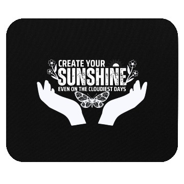 Discover Hopeful Sunshine Motivational Quote Mouse Pads