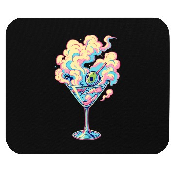 Discover Vaporwave Martini Cocktail Dreams Mouse Pads