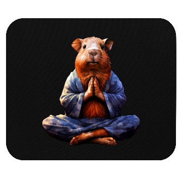 Discover Yoga guinea pig Mouse Pads