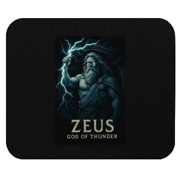 Discover Zeus God of Thunder Mythology Design Mouse Pads