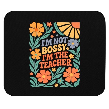 Discover Floral Teacher Affirmation Mouse Pads