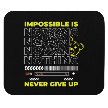 Discover Motivational Neon Typography Mouse Pads