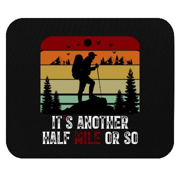 Discover Hiking Adventure Silhouette Design Mouse Pads