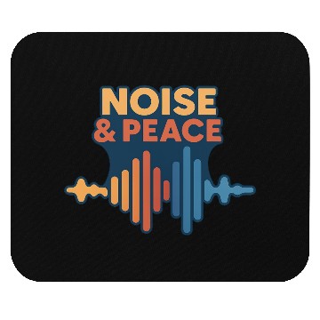 Discover Peaceful Sound Wave Illustration Mouse Pads