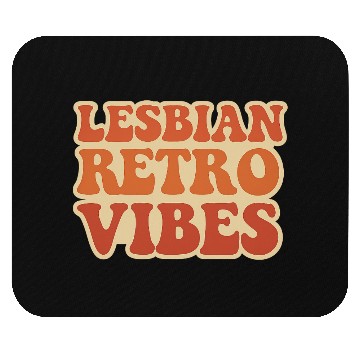 Discover Lesbian Retro Vibes Typography Design Mouse Pads