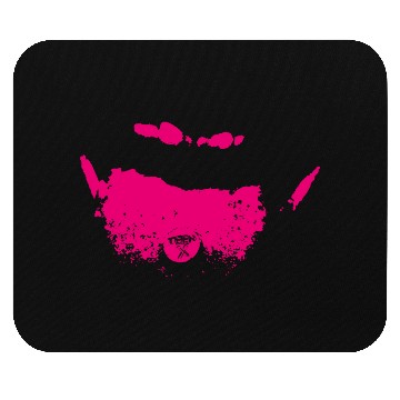Discover Vibrant Pink Abstract Ink Splash Design Mouse Pads