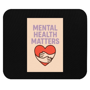 Discover Mental Health Matters – Soft Pastel Self-Care Mouse Pads