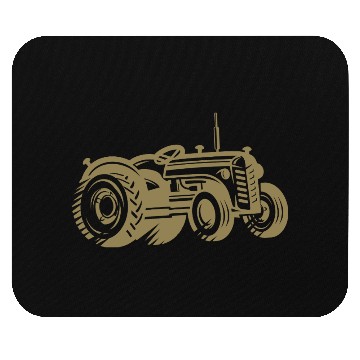 Discover Tractor Silhouette Farmer Agriculture Mouse Pads