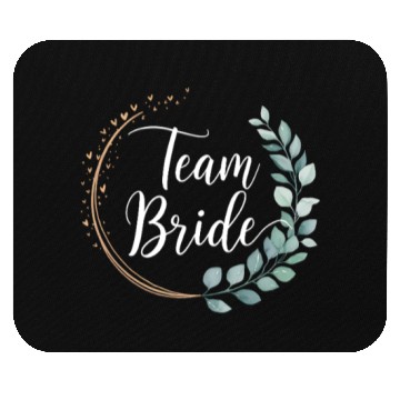 Discover Team Bride Bridesmaid Eucalyptus Wedding Mouse Pads