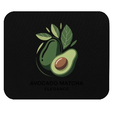Discover Minimalist Avocado Logo Design Mouse Pads