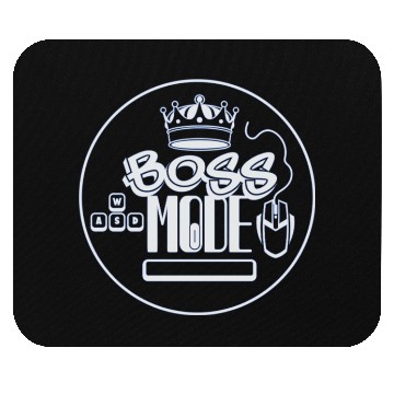 Discover Boss Mode AWSD Gamer Gaming Game Lover Mouse Pads