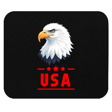 Discover Majestic Eagle USA Emblem Mouse Pads