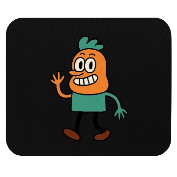 Discover Whimsical Carrot Character Illustration Mouse Pads