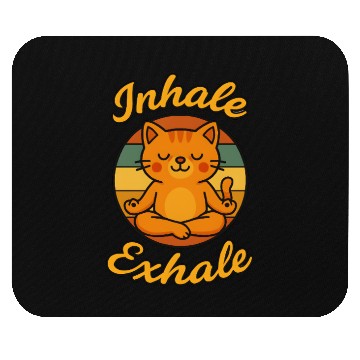 Discover Yoga Cat Meditation Mouse Pads