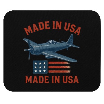 Discover Vintage Military Aircraft USA Prid Mouse Pads