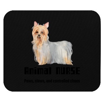 Discover Elegant Yorkshire Terrier Illustration Mouse Pads