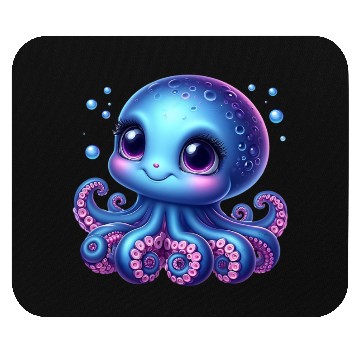Discover Colorful Cartoon Octopus Illustration Mouse Pads