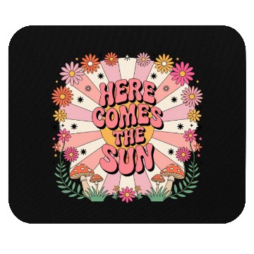 Discover Here Comes The Sun Flowers Abstract Art Lover Mouse Pads