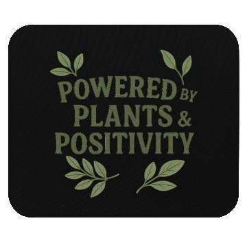 Discover Empowering Plants and Positivity Motif Mouse Pads