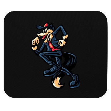 Discover Retro Dancing Wolf Mouse Pads