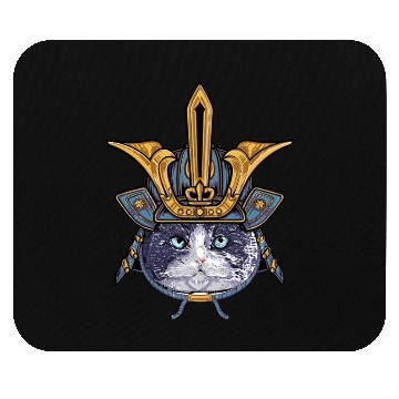 Discover Samurai Cat Warrior Mouse Pads