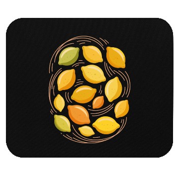 Discover Lemon Pattern for Citrus Lovers Mouse Pads